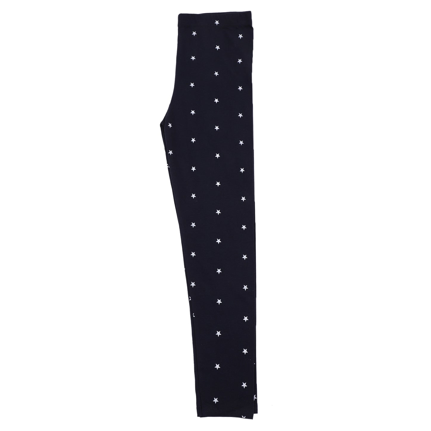White Star Dots Printed Girls Legging