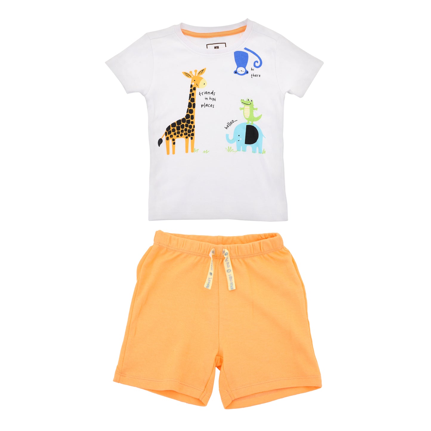 New Born Baby Boys Shorty Set
