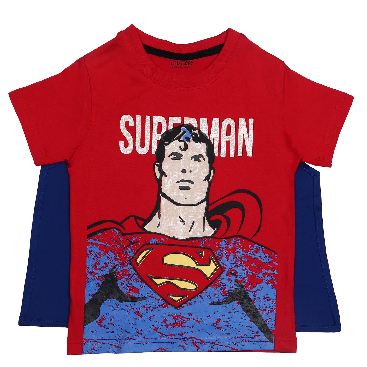 Superman Birthday Special Outing Shorty Set With Removable Cape
