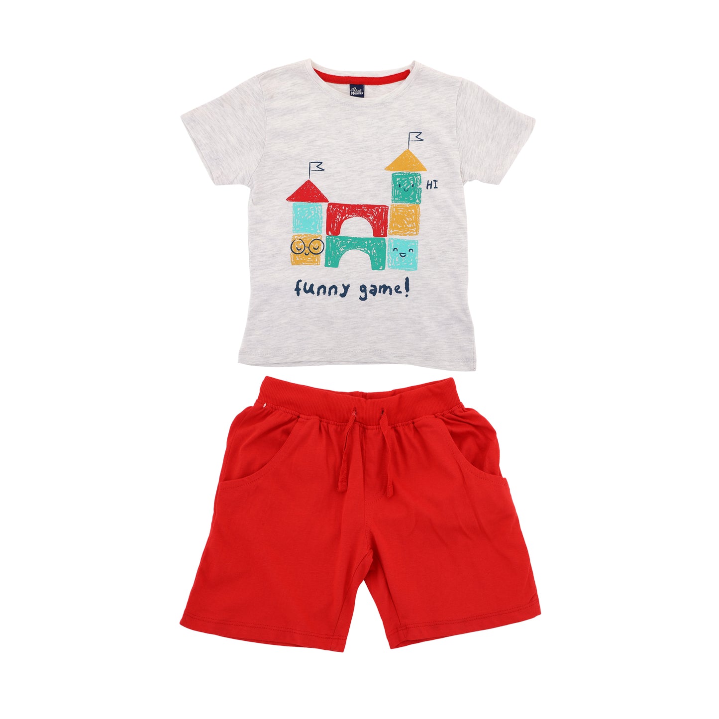 Street Monkey Funny Game Boys Shorty Set