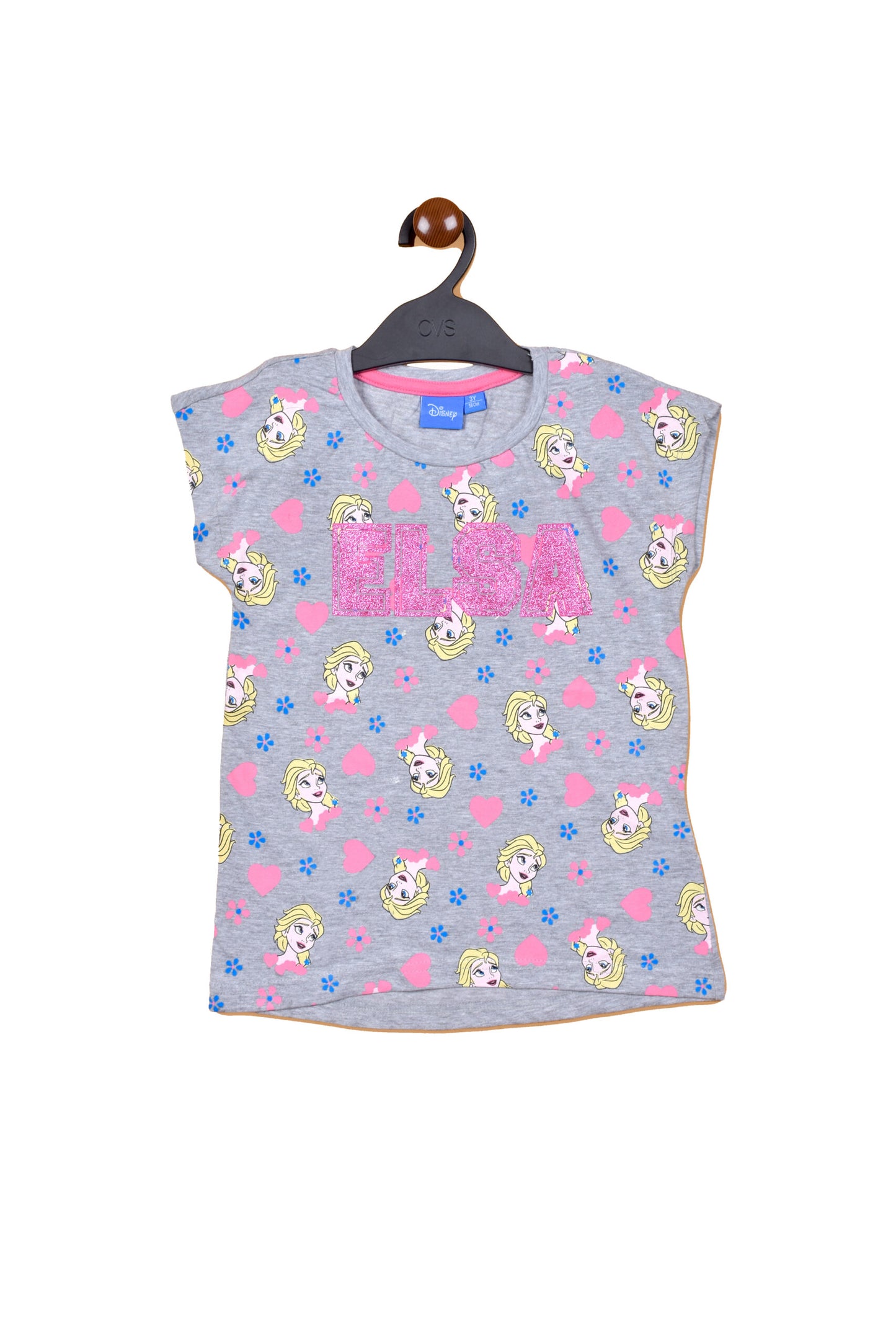 Disney Glitter Elsa Printed Girls T Shirt