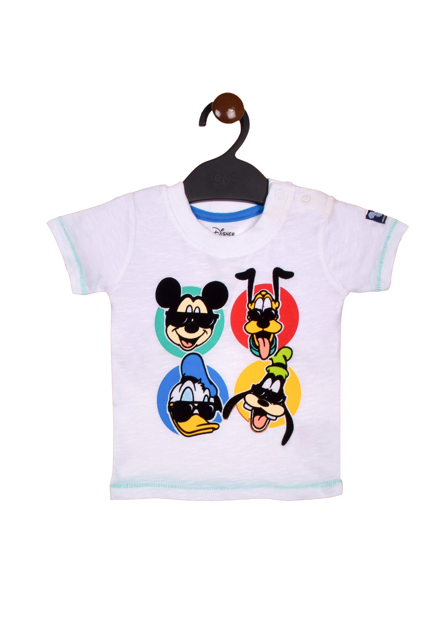 Disney Mickey And Friends Patch Print Boys Shorty Set