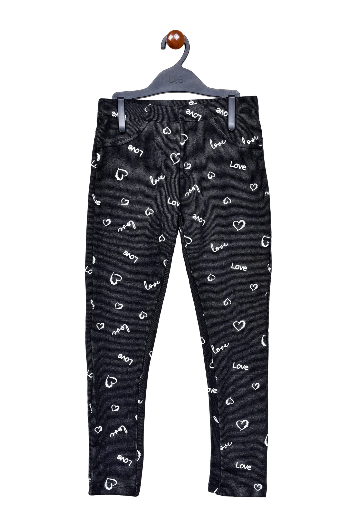 Love Print Jeans Style Girls Jegging Pants