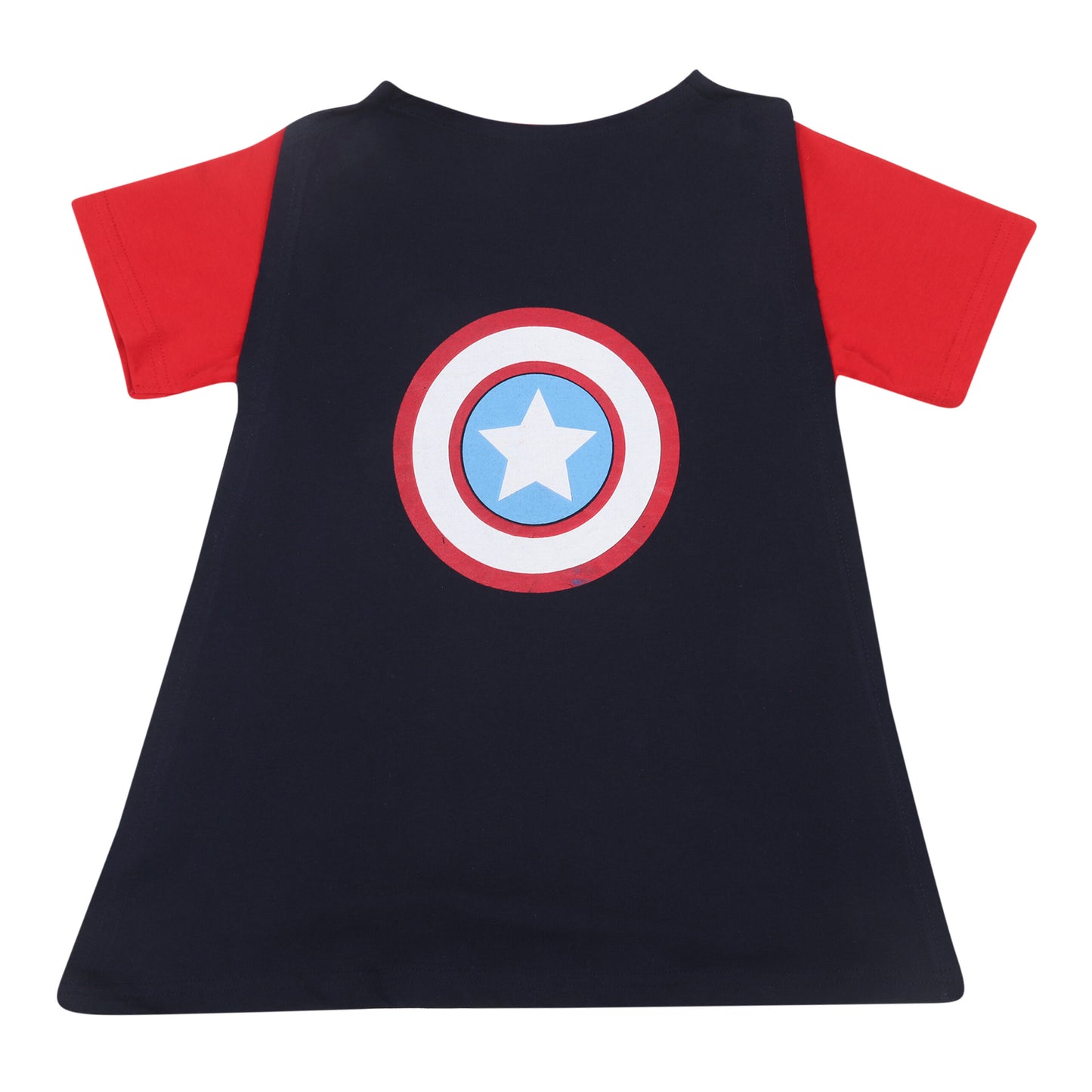 Marvel Captain America Boys Shorty Set With Cape