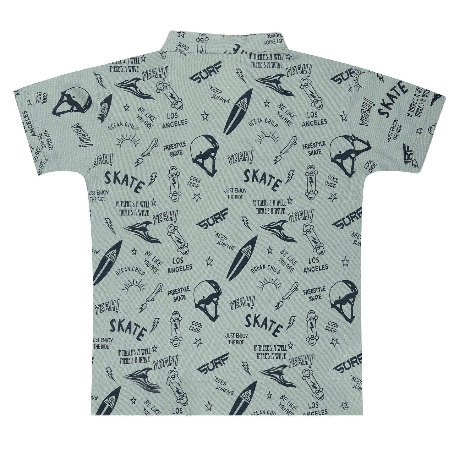 Mandarin Collar Short Sleeve Outing T Shirt