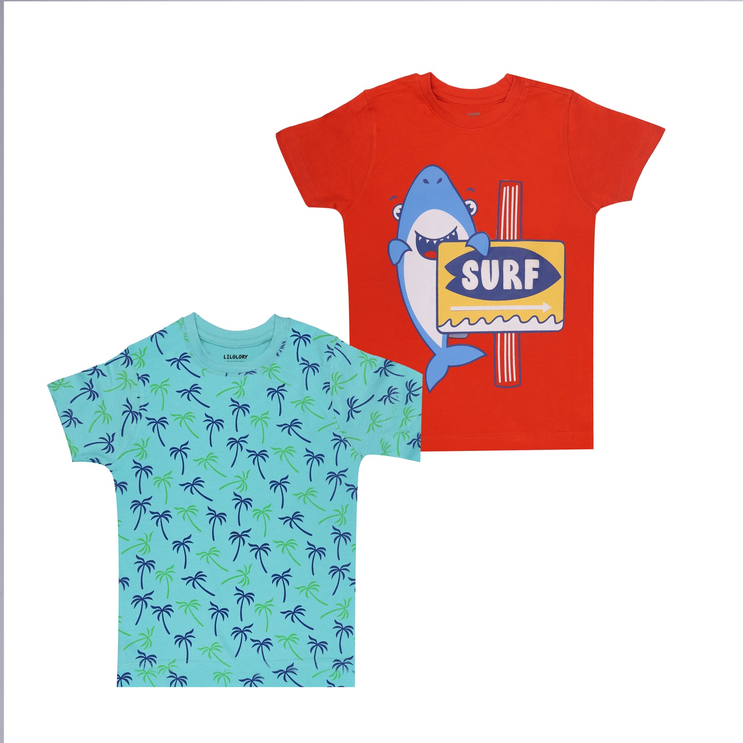 Tropical Surf Boys Outing T Shirt Combo 2 Piece Pack
