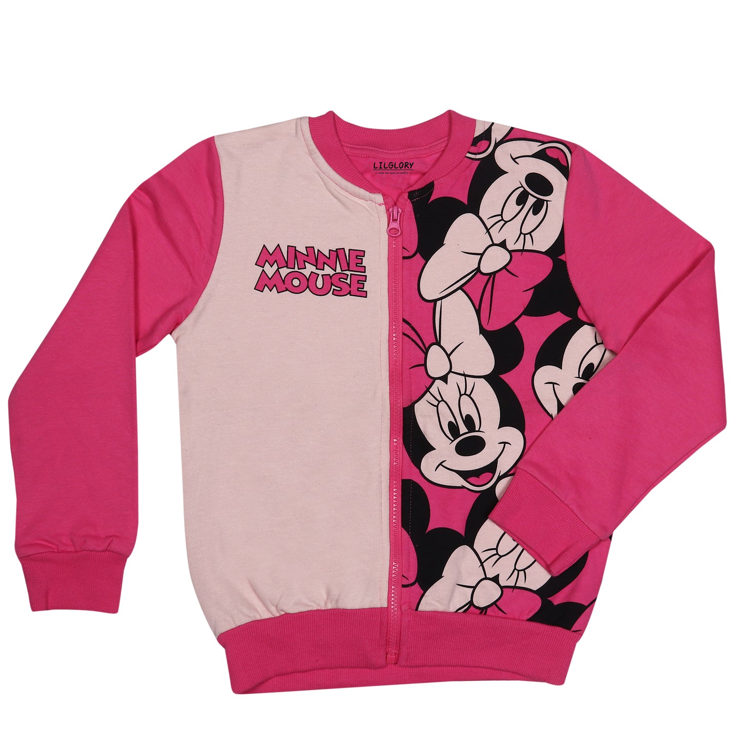 Disney Minnie Mouse Girls Outing And Travelling Warmer Jacket