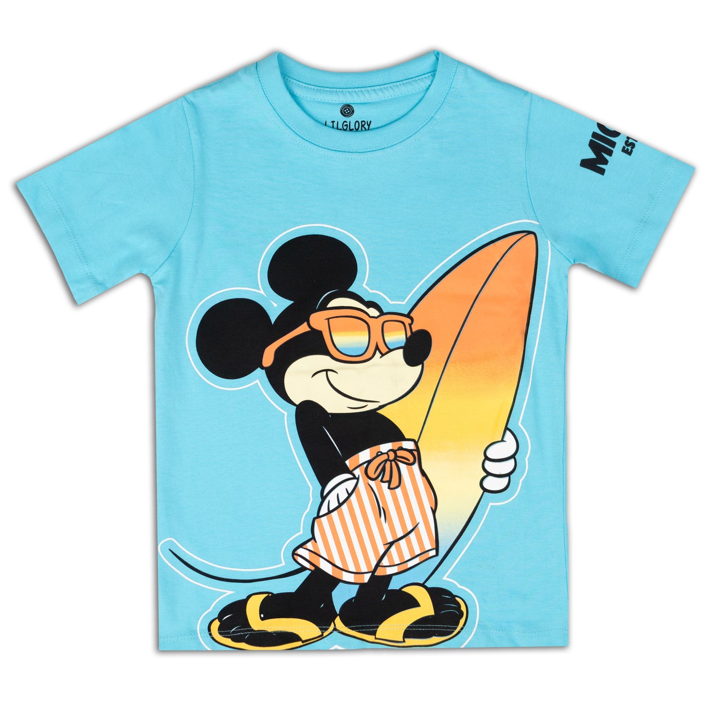 Surfing Mickey Mouse Boys T Shirt