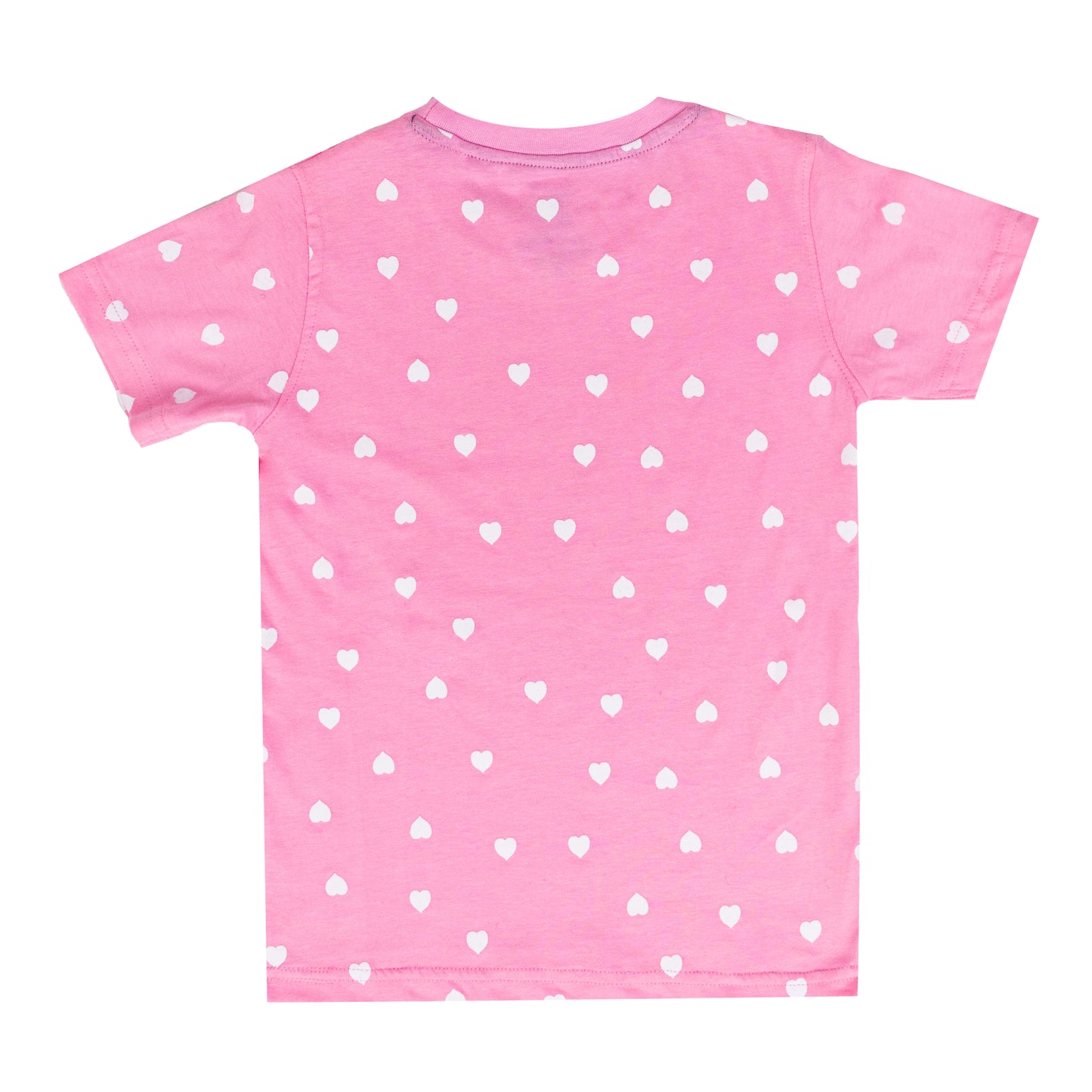 My Pink Heart Super Soft Pure Cotton Night Suit Lazy Loungewear Pyjama Set