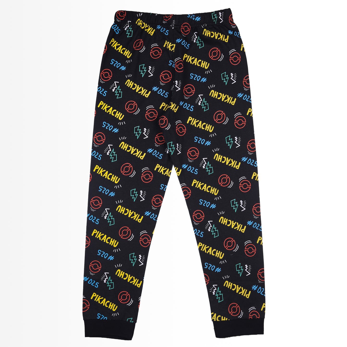 Pokemon Pikachu Printed Boys Night Suit Travelling Loungewear & Pyjama Set