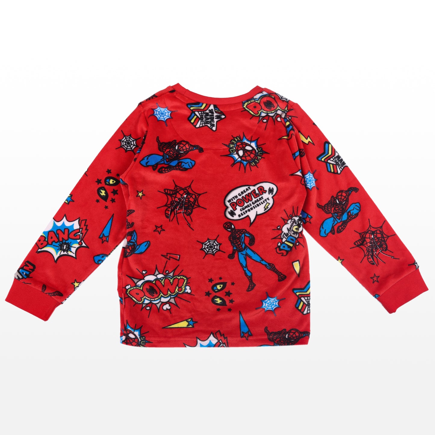 Spiderman Power Velour Flexifit Night Suit Travelling Loungewear & Pyjama Set
