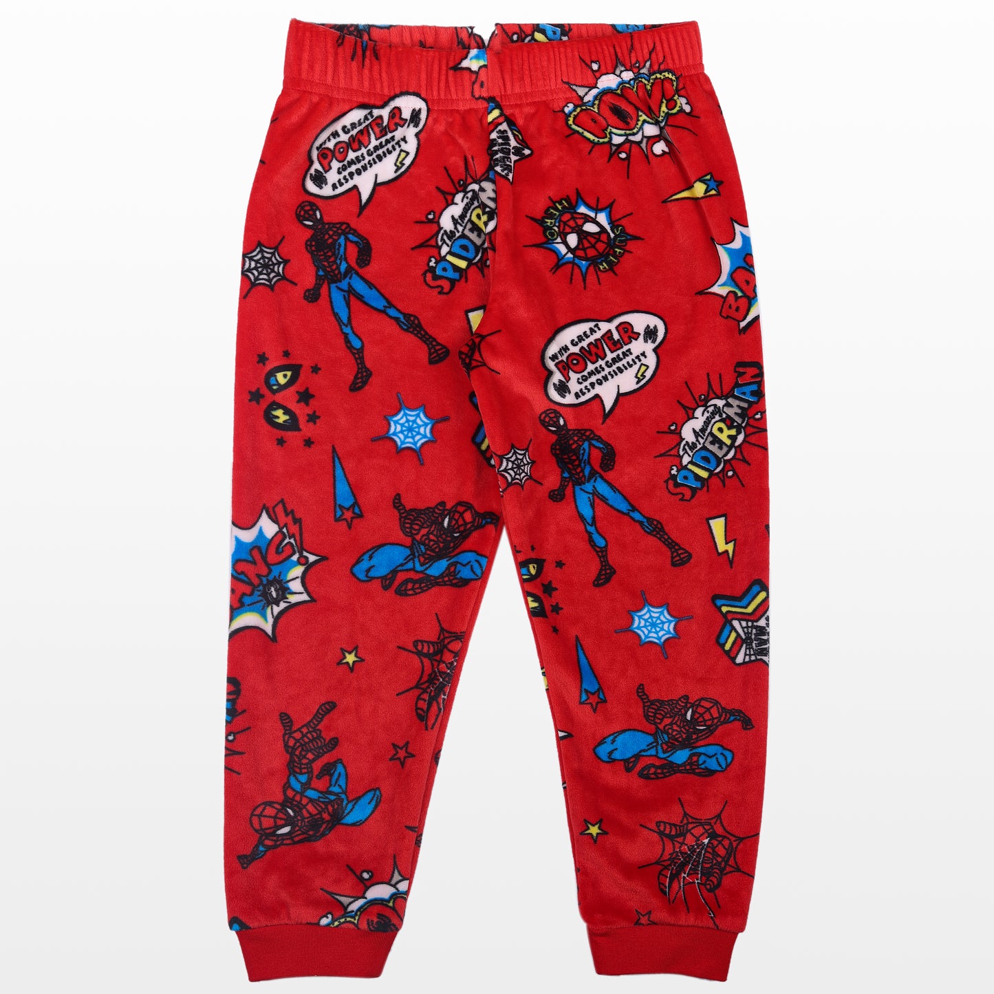 Spiderman Power Velour Flexifit Night Suit Travelling Loungewear & Pyjama Set