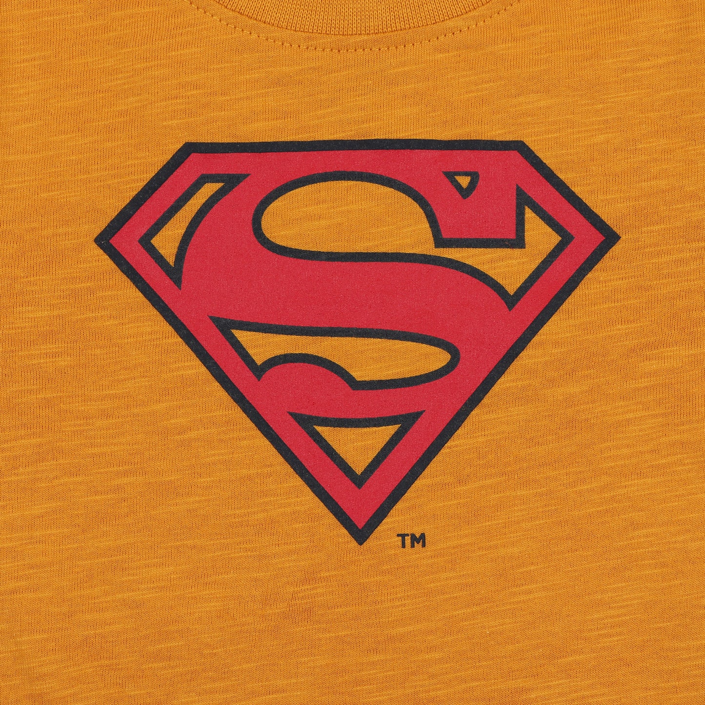 Superman Mustard Yellow Boys T Shirt
