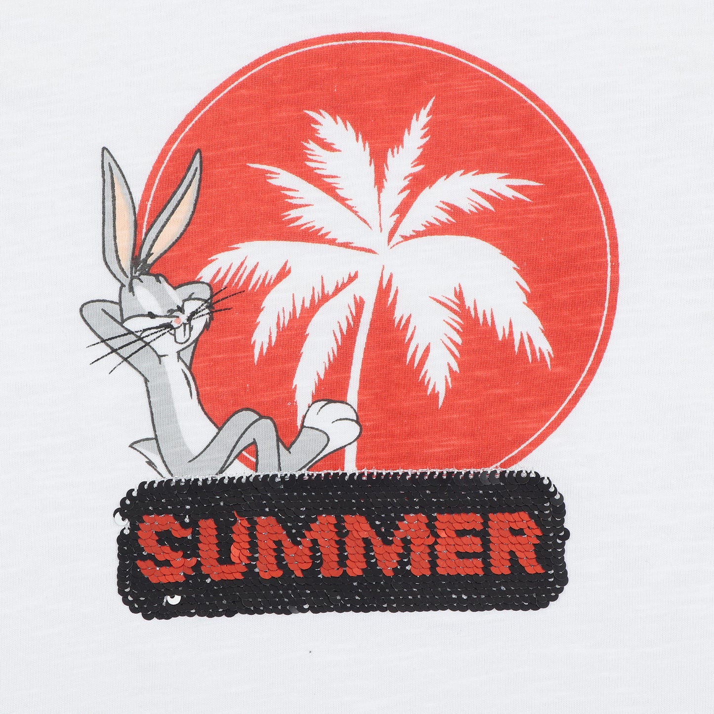 Disney Bunny Summer Sequin T Shirt
