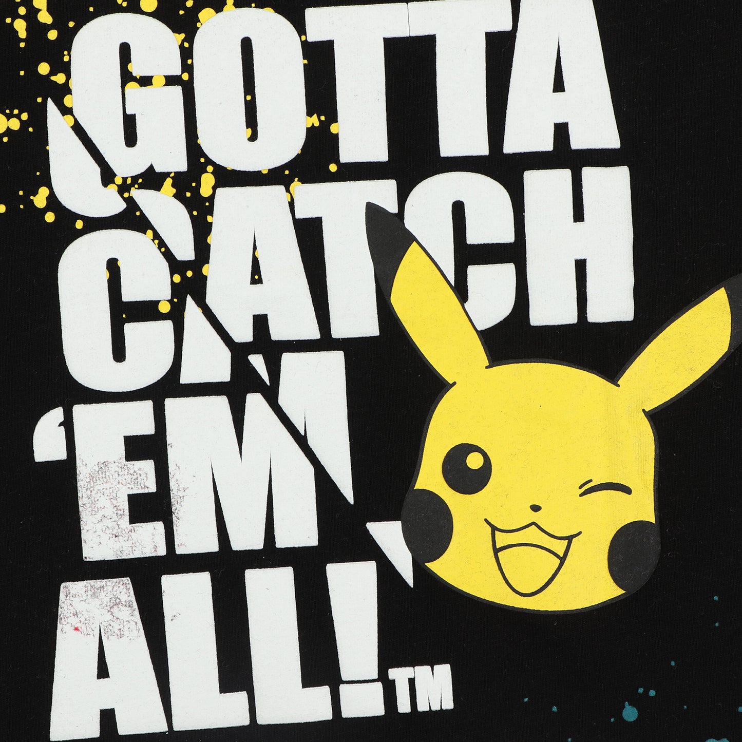 Pokemon Pikachu Puff Print Girls Crop Top T-Shirt