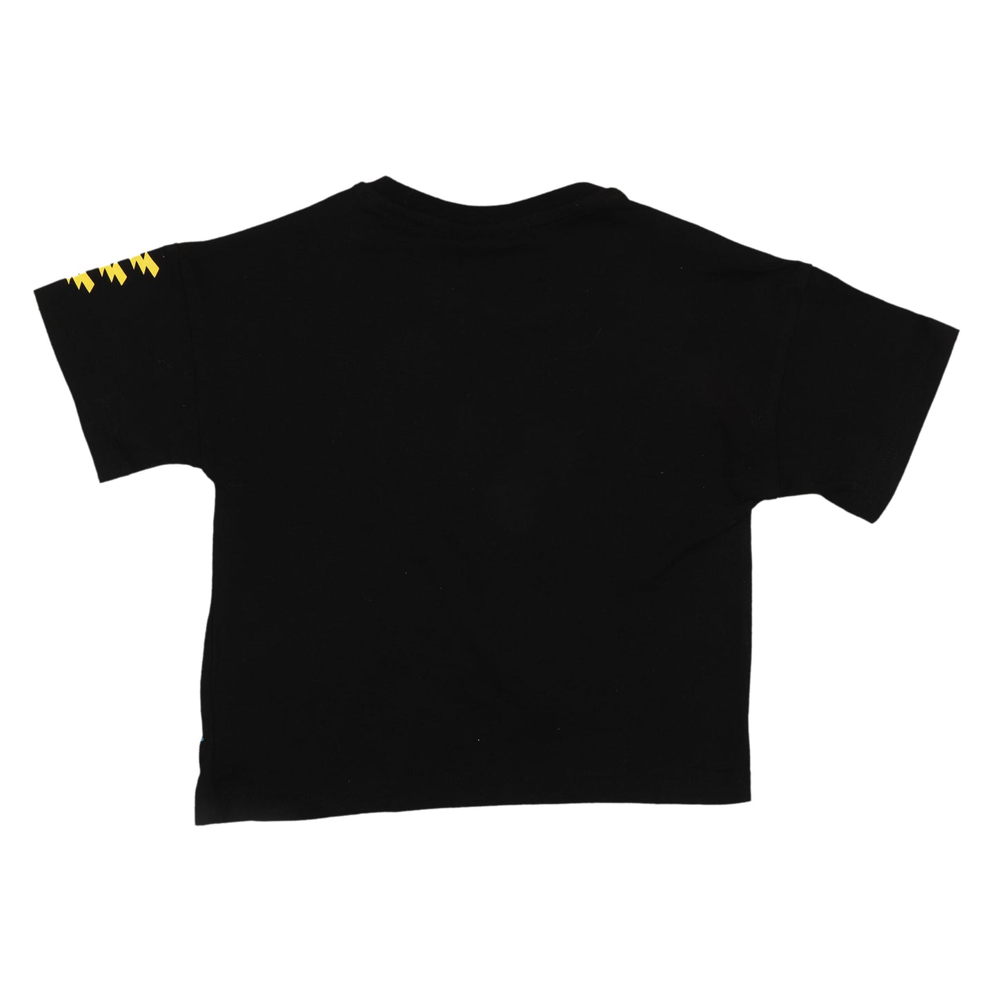 Pokemon Pikachu Puff Print Girls Crop Top T-Shirt