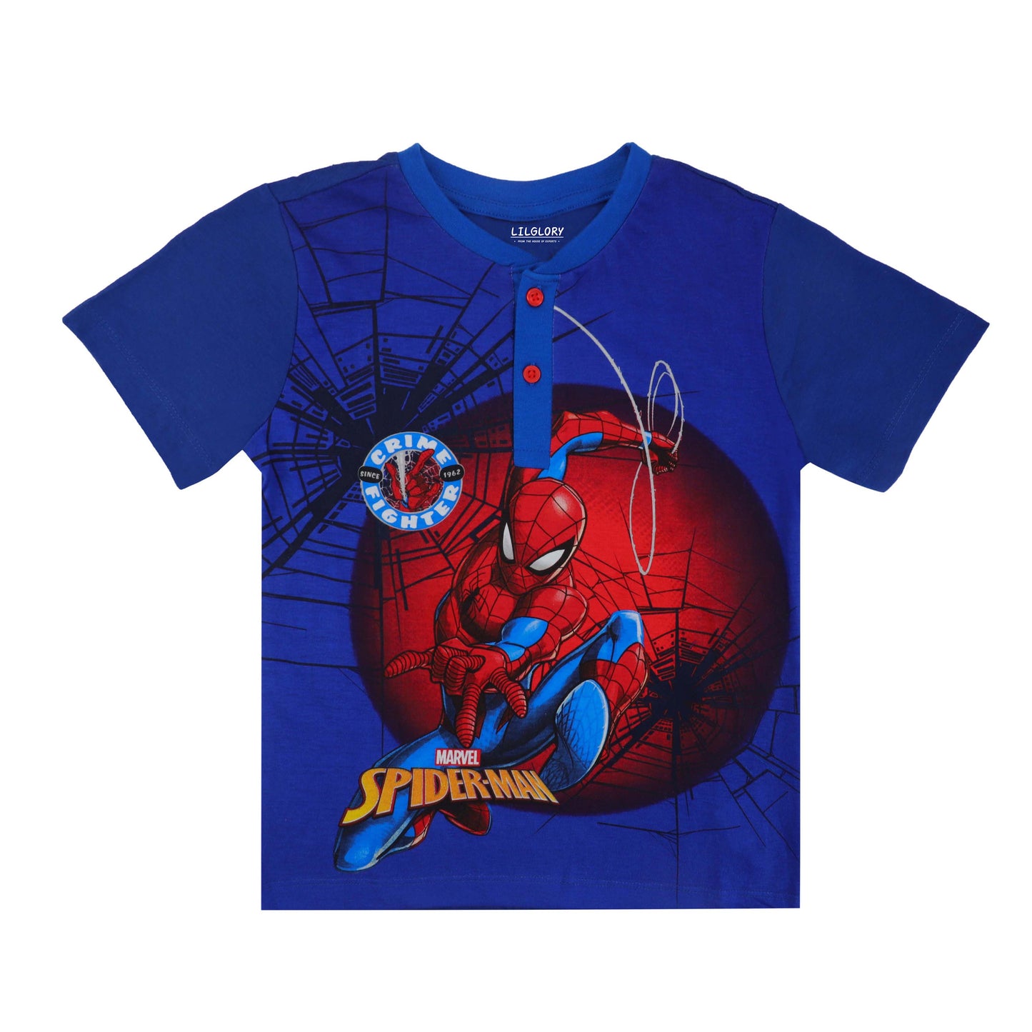 Marvel Spiderman Super hero Playwear T Shirt And Shorty Set