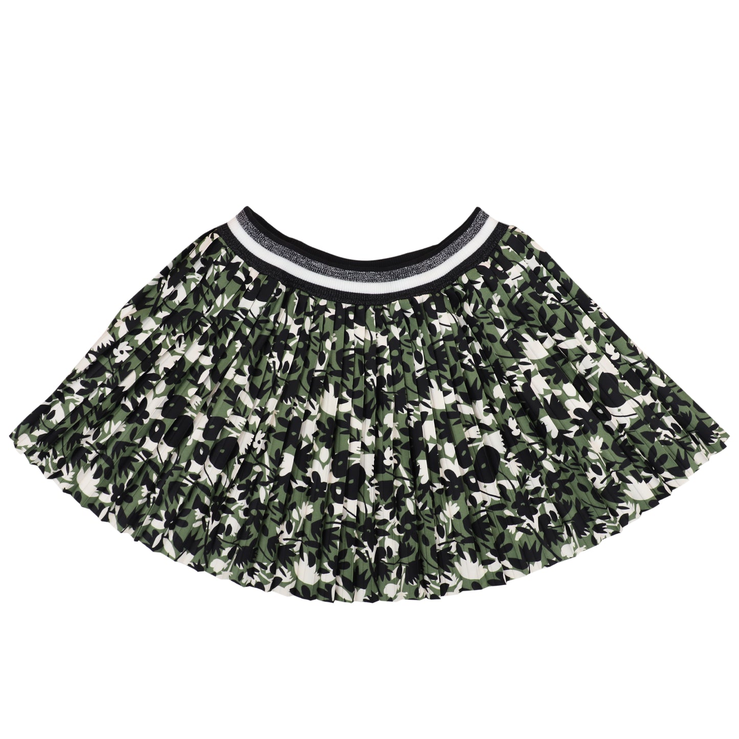 Green Flower And Garden Forest Theme Girls Skirt