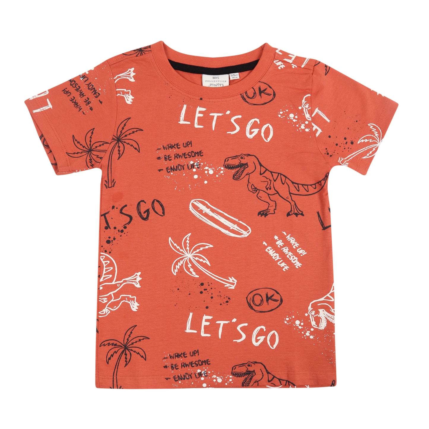Lets Go On Wild Vacation Junior Boys T Shirt