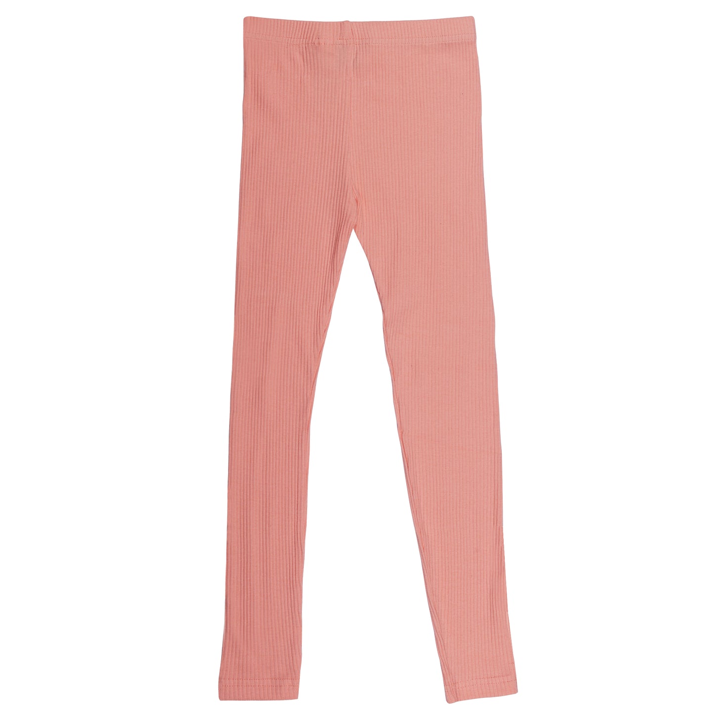 Ribbed Fabric Peach Girls Legging