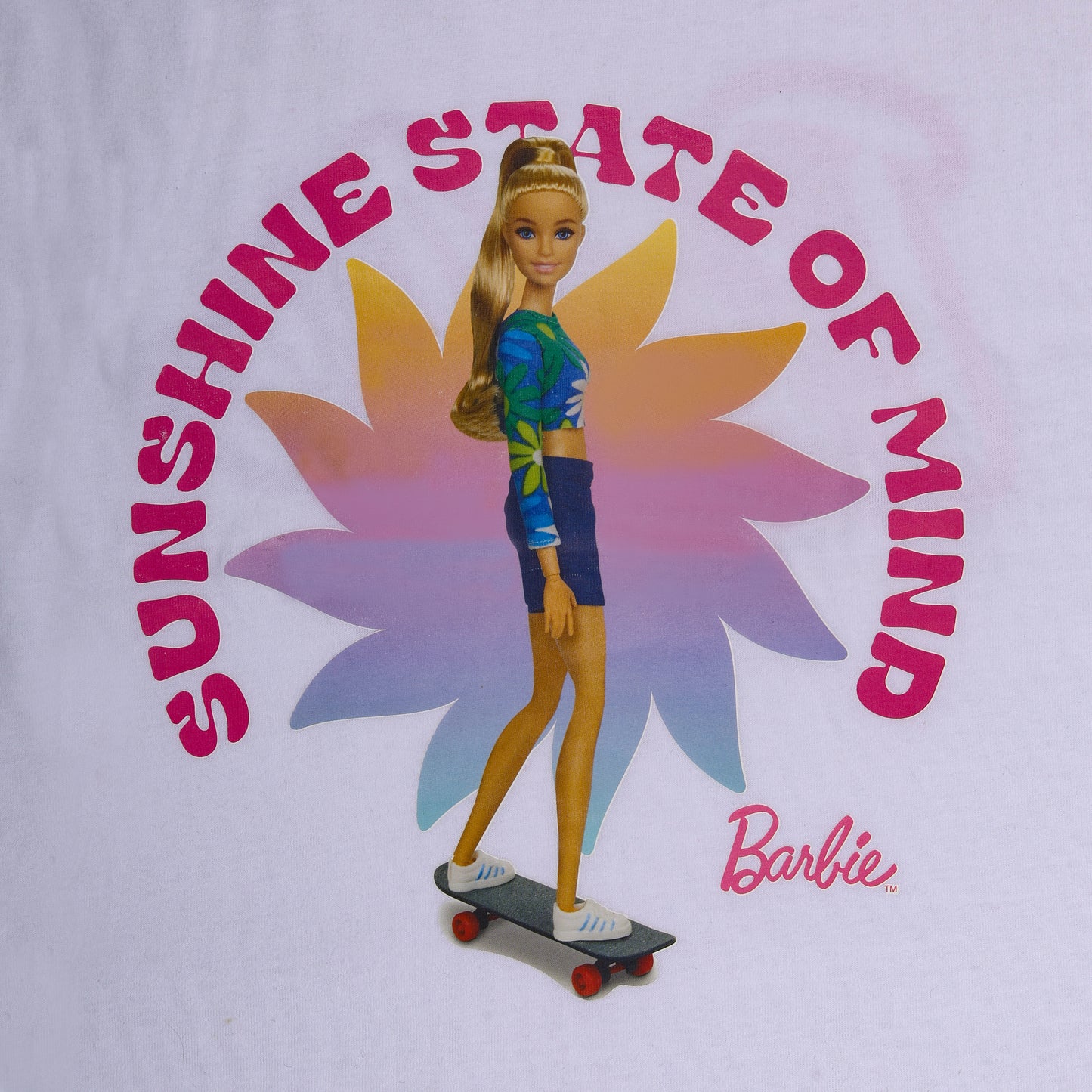 Shiny Glitter Barbie Girls Crop Top