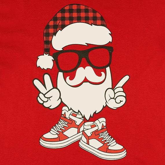 Christmas Vibes Boys Red Party T Shirt