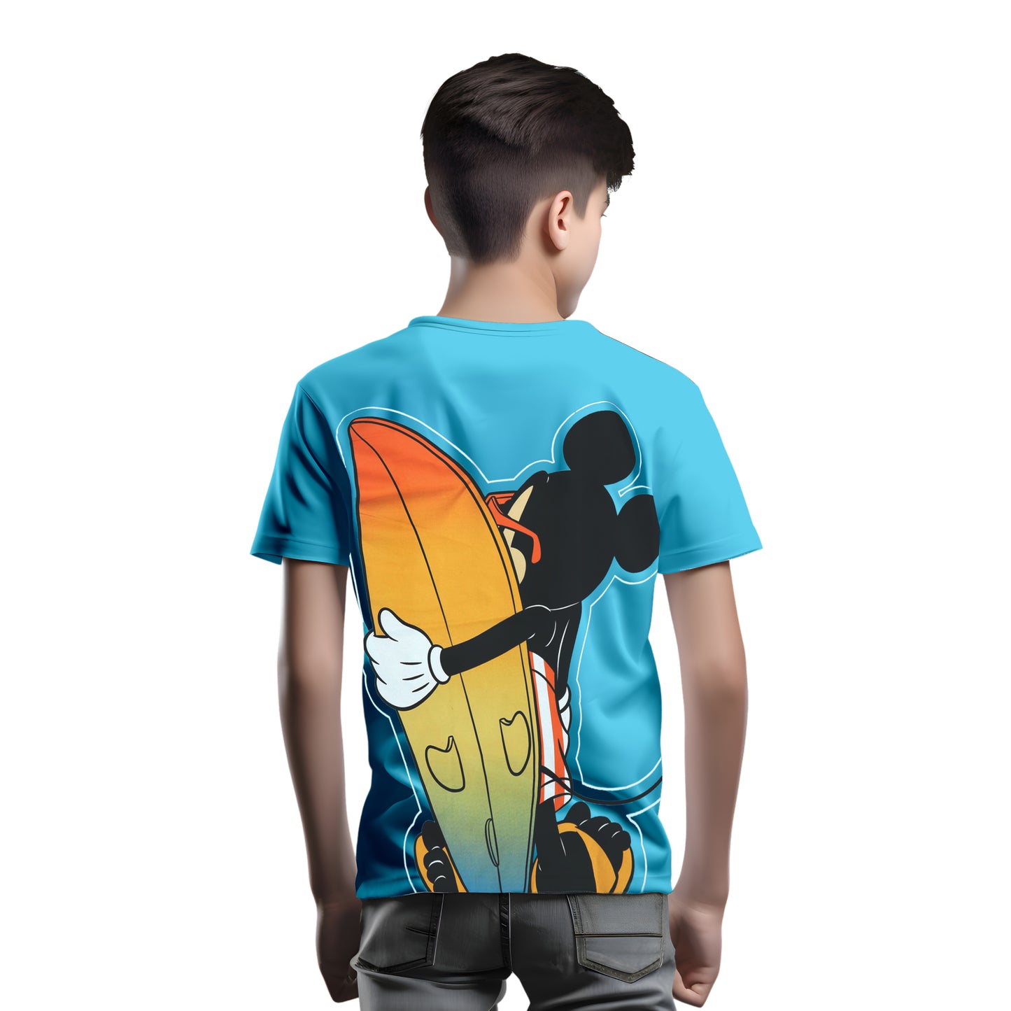 Surfing Mickey Mouse Boys T Shirt