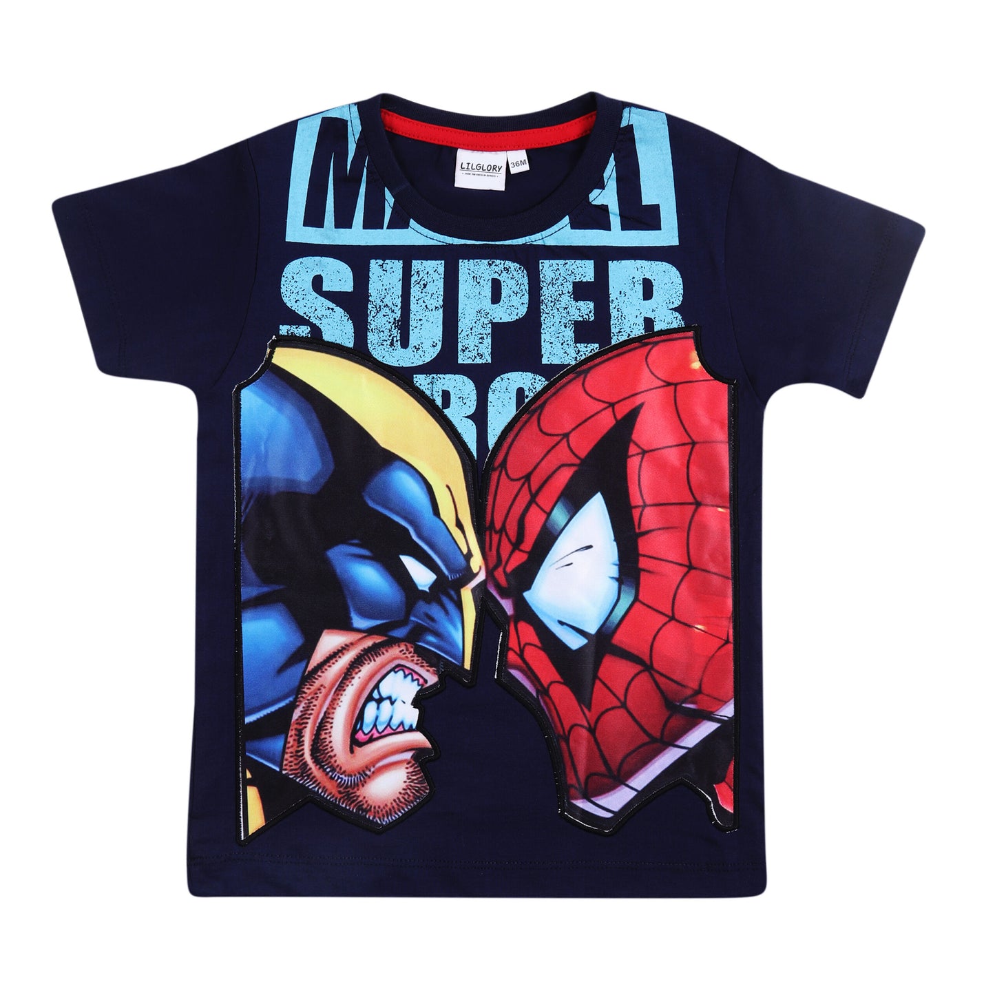 Marvel Spiderman & Batman Boys T Shirt