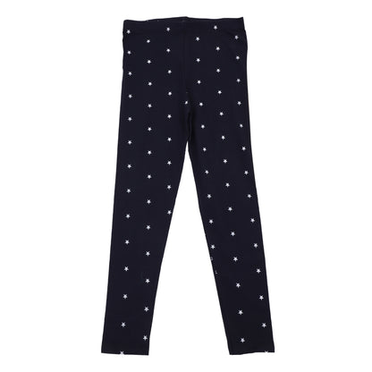 White Star Dots Printed Girls Legging