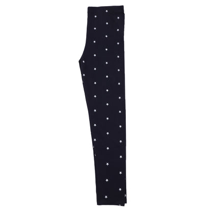 White Star Dots Printed Girls Legging