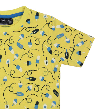 Yellow Ice Candy Boys T Shirt