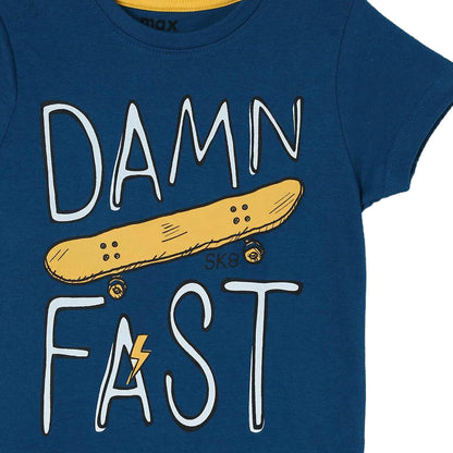 Damn Fast Skate Board Boys T Shirt