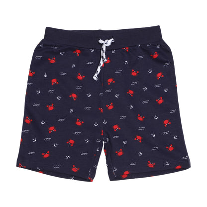 Tropical Crab In Pocket Boys Shorty Set