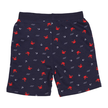 Tropical Crab In Pocket Boys Shorty Set