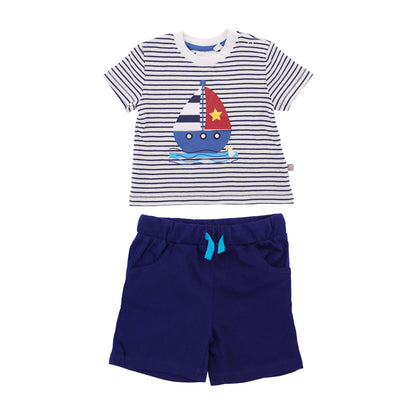 Junior Sailor Boys Shorty Set