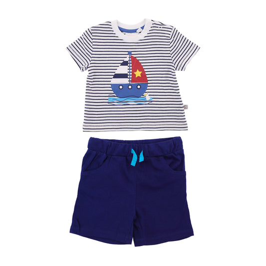 Junior Sailor Boys Shorty Set