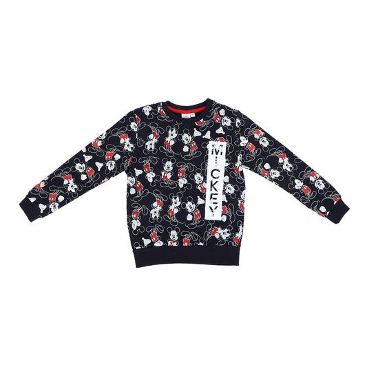 Disney Faded Mickey Mouse Print Unisex Pullover Sweatshirt