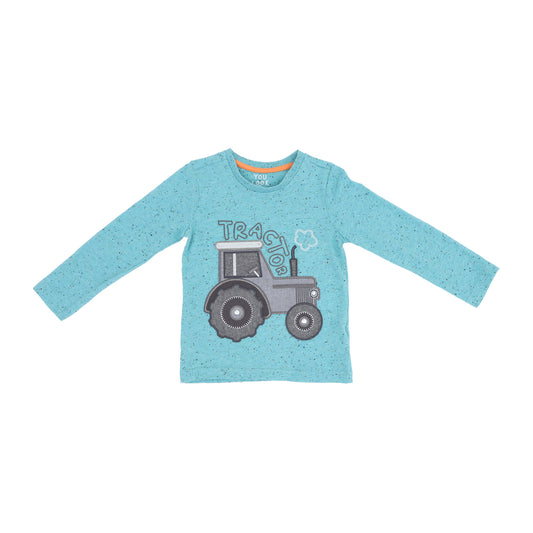 Tractor In Farm Baby Boys T Shirt