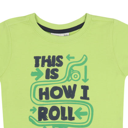 Juniors This Is How I Roll Boys Skate Board  Boys T Shirt