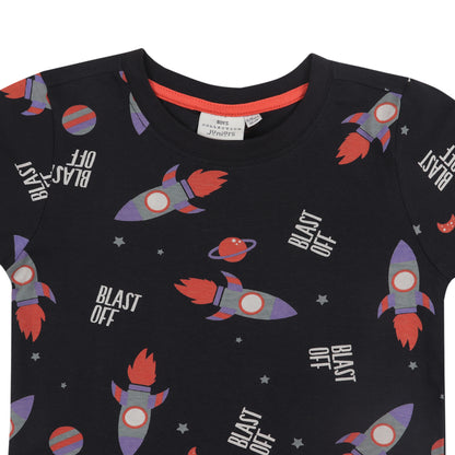 Juniors Rocket Blast Off Boys T Shirt