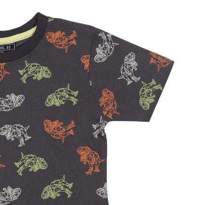 Dinosaur Print Boys T Shirt