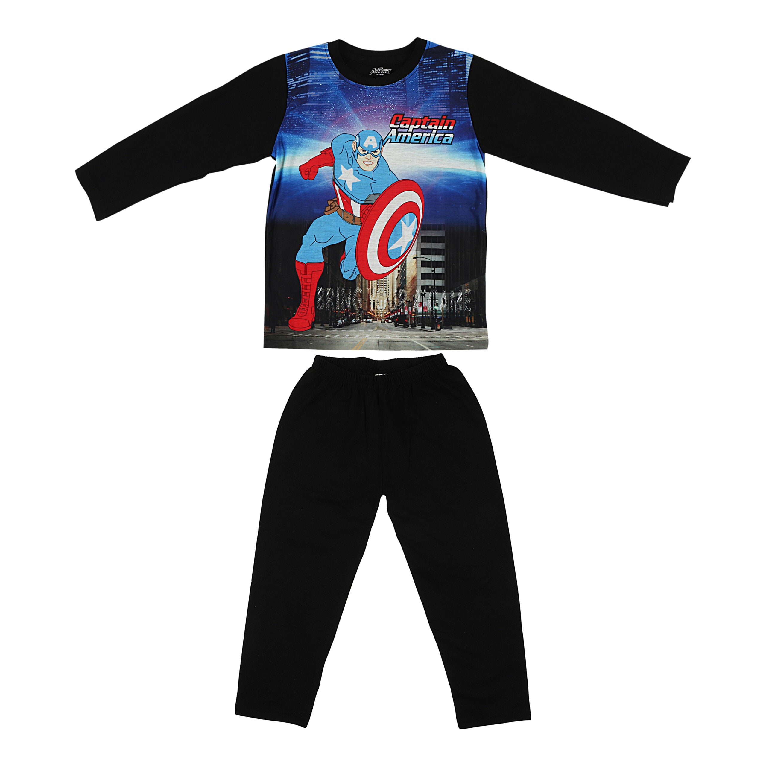 Marvel Captain America Night Suit And Loungewear Set LILGLORY From The House Of Exports