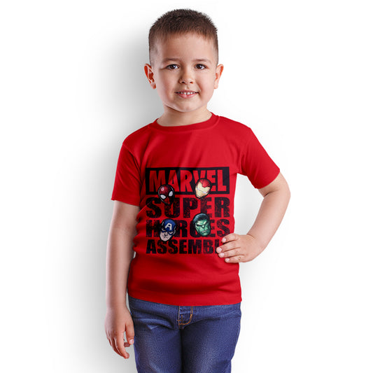 Marvel Superheroes Assemble Boy T Shirt