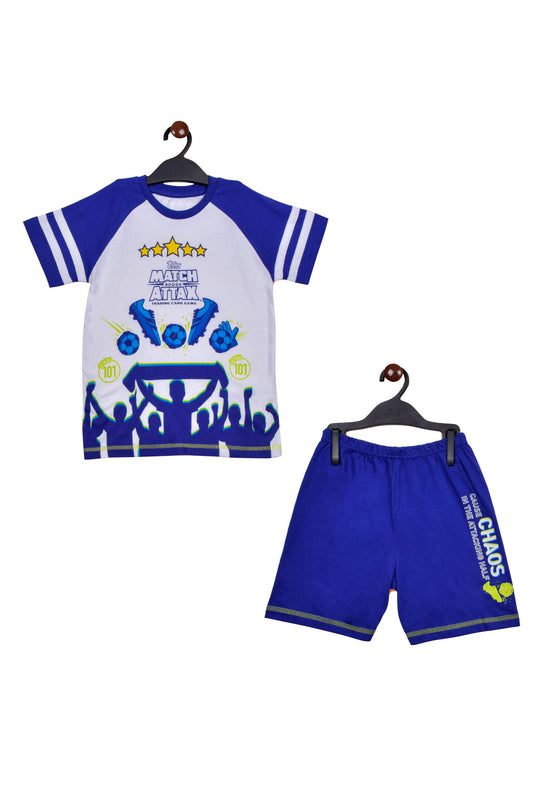 Soccer Match Attack Boys Shorty Set
