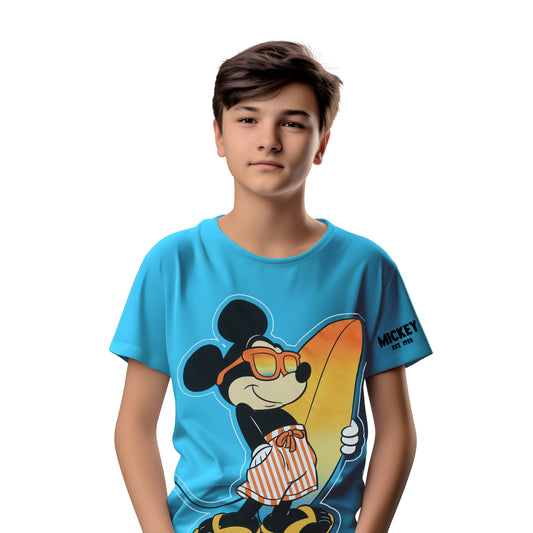 Surfing Mickey Mouse Boys T Shirt