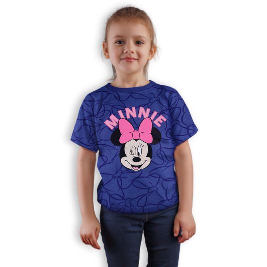 Minnie Mouse On Vacation Girls Outing T Shirt