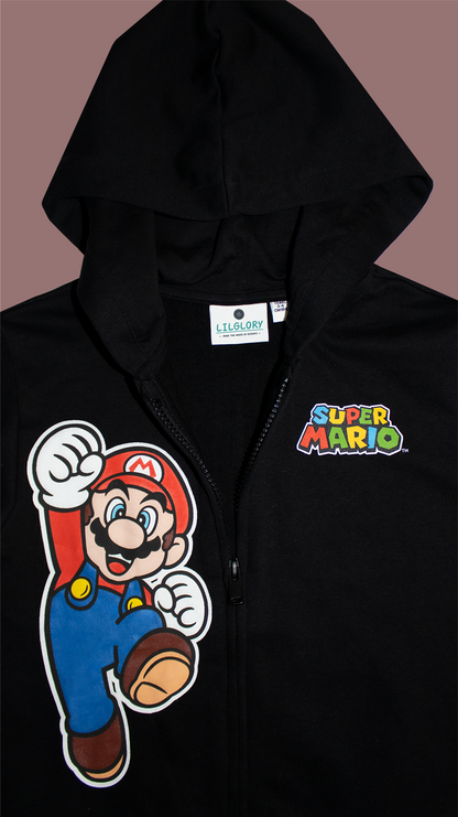 Super Mario All Season Play Zipper And Travelling Hoodie