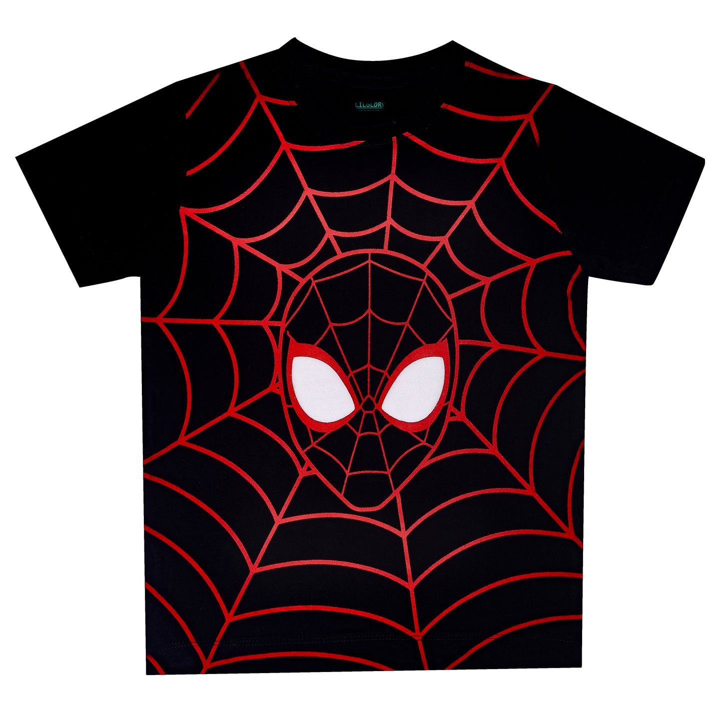 Spiderman Web Boys Short Sleeve Outing T Shirt