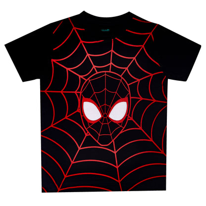 Spiderman Web Boys Short Sleeve Outing T Shirt