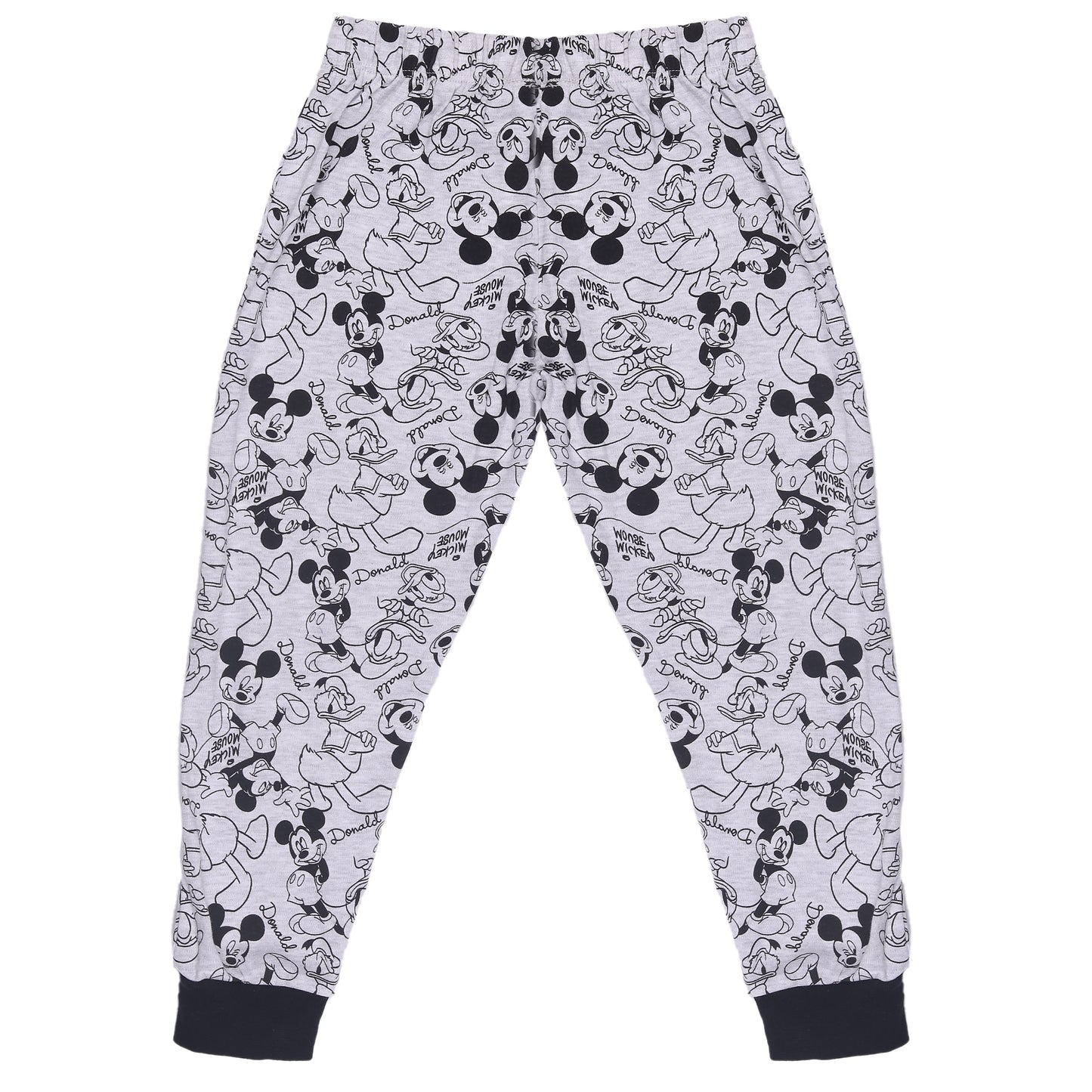 Mickey And Donald Printed Daily Wear Grey Jogger